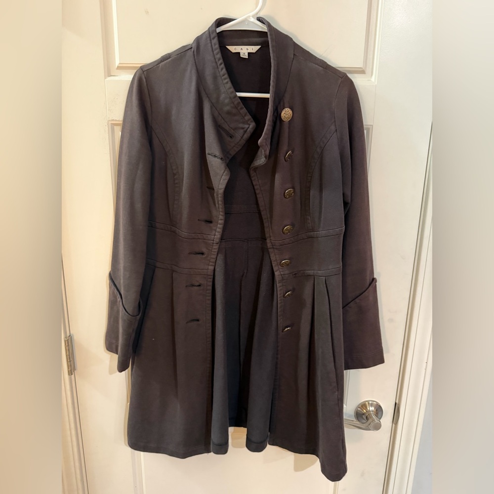 CAbi Women's Dark Gray Trench Coat